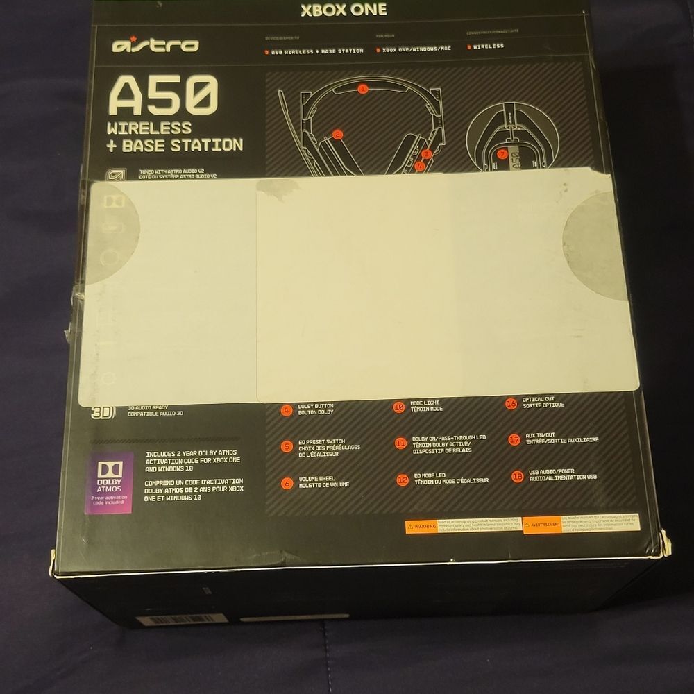 XBOX ONE LOGITECH ASTRO A50 GEN 4 GAMING HEADPHONES - Picture 2 of 14